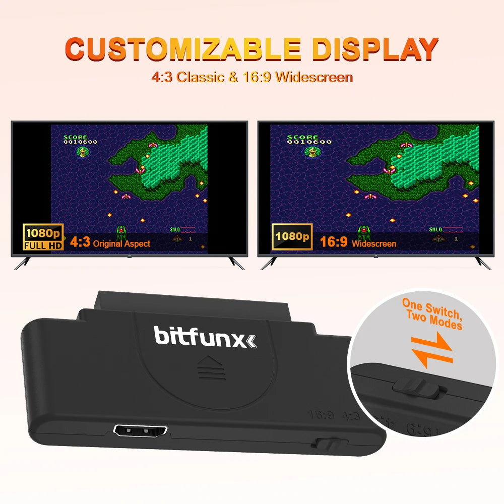 Bitfunx RGBS to HDMI for PC Engine Core Grafx I & II - Bitfunx Official Store