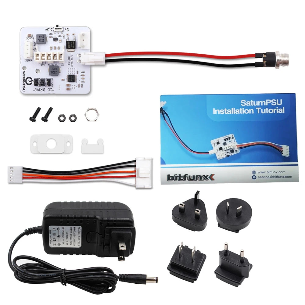 Bitfunx 12V DC Replacement Power Supply for SEGA Saturn