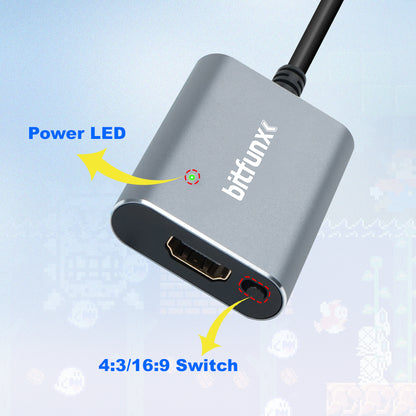 Bitfunx SV/AV HDMI Adapter for N64 SNES SFC NGC - Bitfunx Official Store