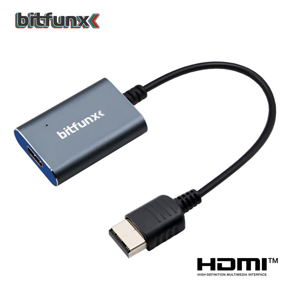 Adaptateur vidéo et audio Bitfunx VGA vers HDMI numérique compatible pour console de jeu SEGA Dreamcast NTSC et PAL