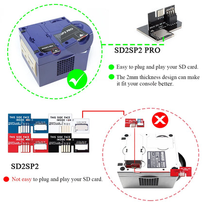 Bitfunx V2.0 SD2SP2 Pro SD Card Adapter for Nintendo Gamecube