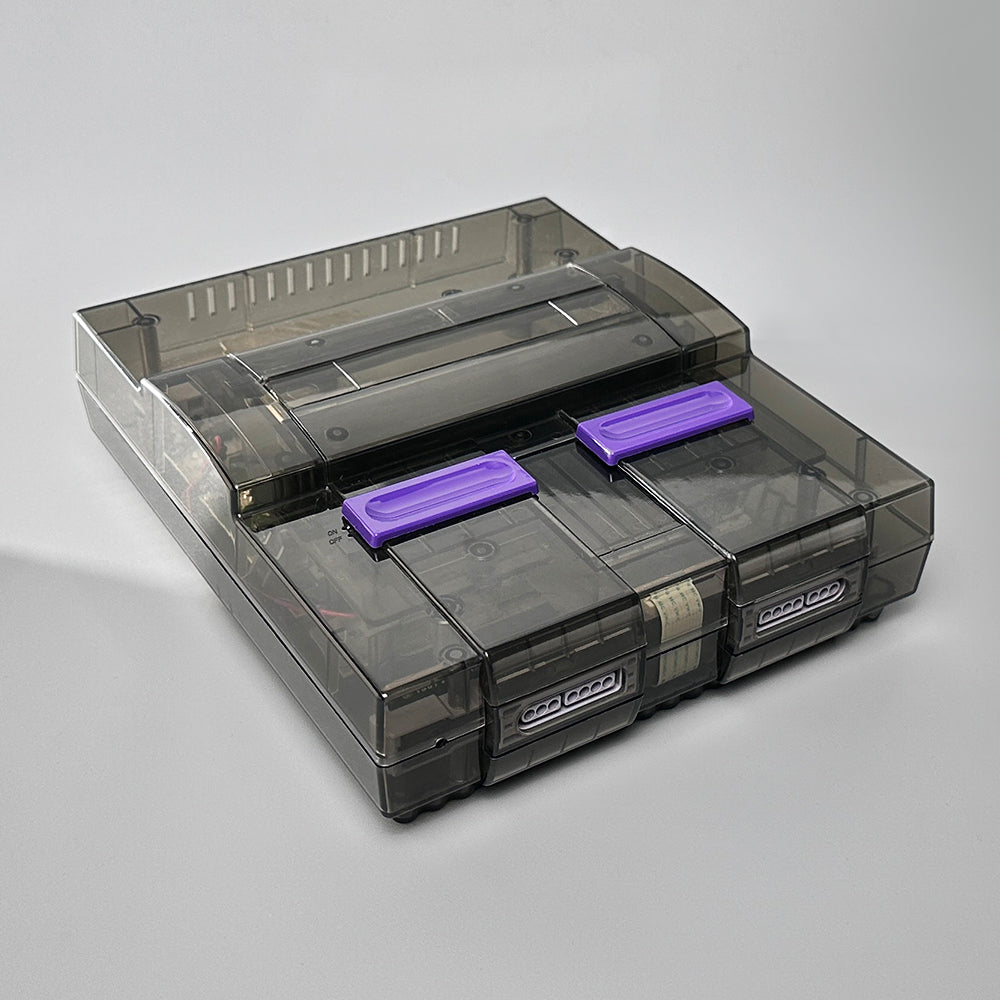 Bitfunx Transparent Replacement Shell for Super Nintendo NTSC-U - Bitfunx Official Store