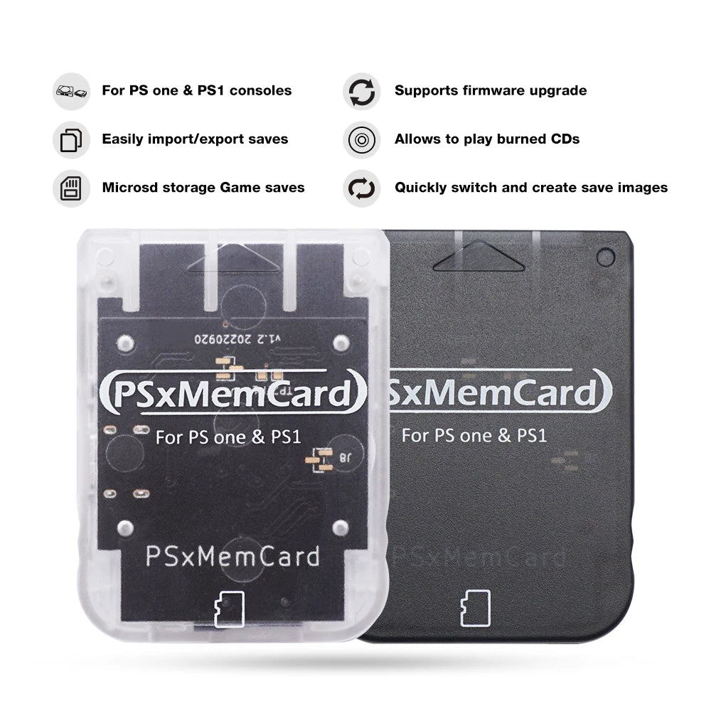 Bitfunx PSxMemCard Memory Card for SONY PlayStation 1 PS One