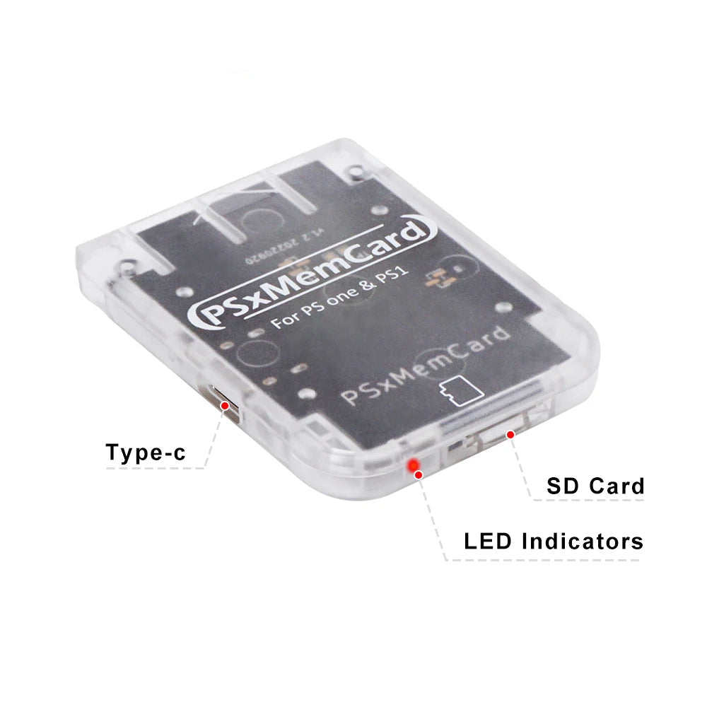 Bitfunx PSxMemCard Memory Card for SONY PlayStation 1 PS One