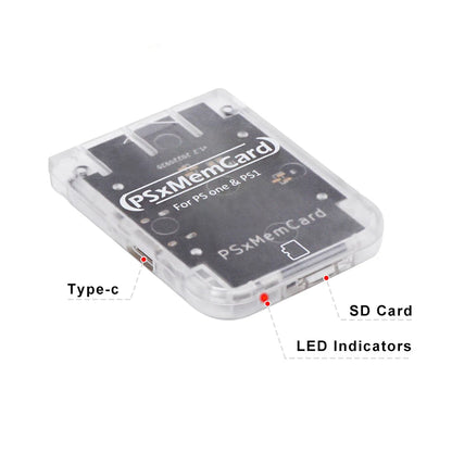 Bitfunx PSxMemCard Memory Card for SONY PlayStation 1 PS One